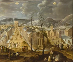 Januar und Februar aus Los doce meses del año (Die zwölf Monate des Jahres), 1650-99